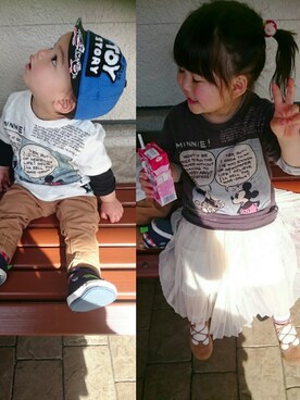 k.m♡mamaさん（キッズ・100cm）の春コーディネート