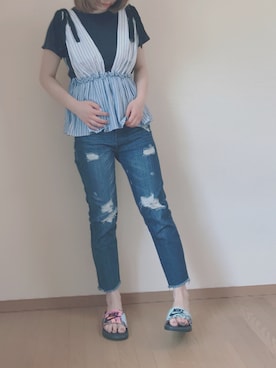 k.m♡mamaさん（レディース・157cm）の夏コーディネート