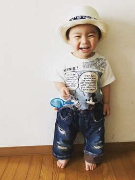 k.m♡mamaさん（キッズ・80cm）の夏コーディネート