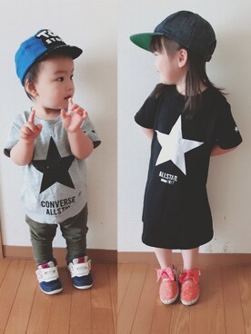 k.m♡mamaさん（キッズ・100cm）の夏コーディネート