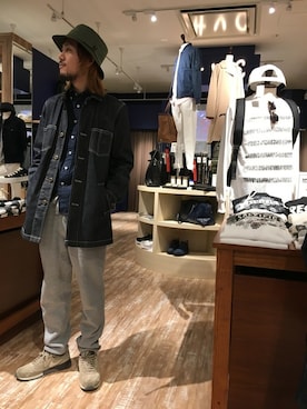 「HVC」｜「アイテム（カバーオール）」を使った、HVCあまがさきキューズモール店さん（メンズ・172cm）の冬コーディネート