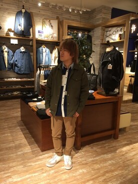 「HVC」｜「アイテム（シューズ）」を使った、HVCあまがさきキューズモール店さん（メンズ・172cm）の春コーディネート