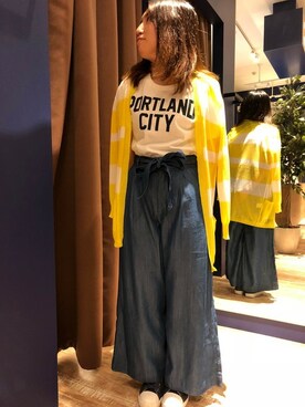 「HVC（エイチブイシー）のアイテム」を使った、HVCあまがさきキューズモール店さん（レディース・155cm）の春コーディネート