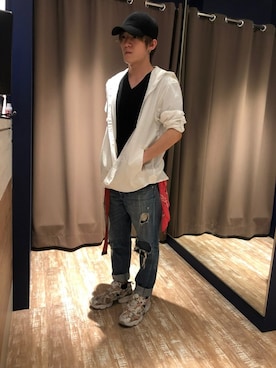 「HVC」｜「アイテム（トップス）」を使った、HVCあまがさきキューズモール店さん（メンズ・172cm）の夏コーディネート