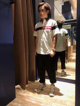 「HVC（エイチブイシー）のアイテム（トップス）」を使った、HVCあまがさきキューズモール店さん（メンズ・170cm）の夏コーディネート