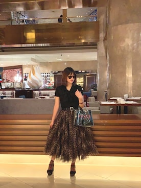 「夏秋ミックス」｜「アイテム（ショルダーバッグ）」を使った、ayakaさん（レディース・160cm）の秋コーディネート