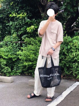 Dean Deluca ディーンアンドデルーカ のバッグを使ったメンズ人気ファッションコーディネート Wear