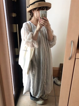 「アイテム（シャツワンピース）」を使った、ameさん（レディース・142cm・20代）の秋コーディネート