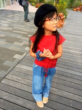 「UNITED ARROWS（ユナイテッドアローズ）のアイテム」を使った、swさん（キッズ・110cm）の秋コーディネート