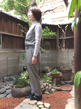 「Ray BEAMS（レイビームス）のアイテム（つなぎ/オールインワン）」を使った、kaori_hinataさん（レディース・153cm）の春コーディネート