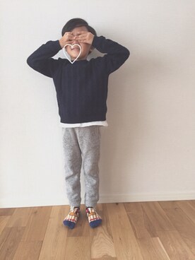 mico.さん（キッズ・110cm）の秋コーディネート