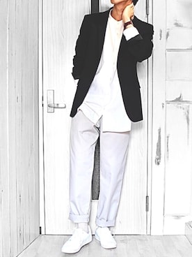 「UNIQLO（ユニクロ）の50色ソックス（消臭機能付き）（ソックス/靴下）」を使った、Rinさん（メンズ・175cm）の春コーディネート