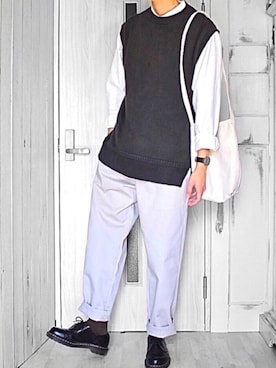 「Wewood（ウィーウッド）のアイテム」を使った、Rinさん（メンズ・175cm）の春コーディネート