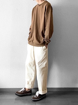 「アイテム（腕時計、ブラウン系）」を使った、Rinさん（メンズ・175cm）の夏コーディネート