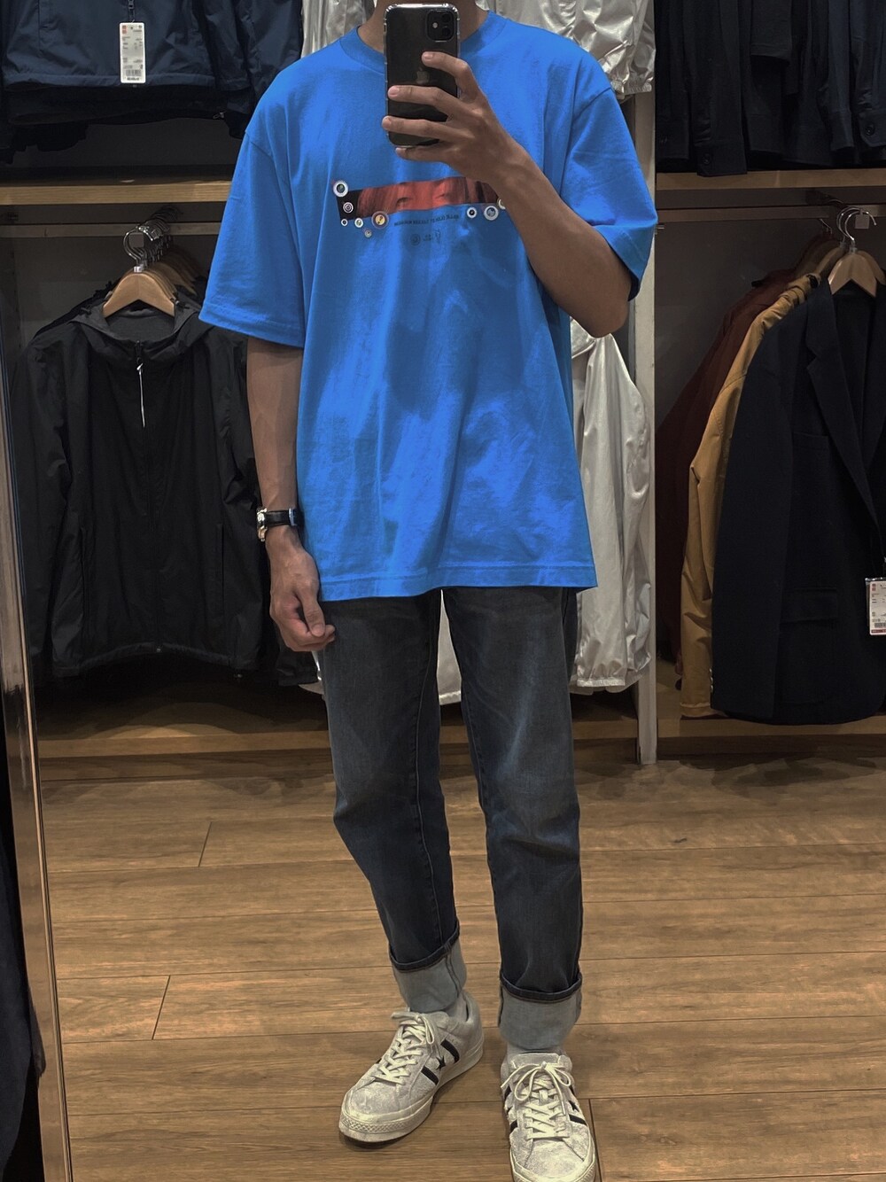 「ootd」｜「Billieのアイテム（Tシャツ/カットソー、ブルー系）」を使った、Hansさん（メンズ・170cm）の夏コーディネートの1枚目の写真