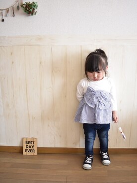 𝕽̤͓inon＊゜さん（キッズ・90cm）の春コーディネート