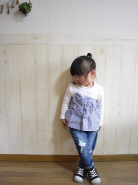 𝕽̤͓inon＊゜さん（キッズ・90cm）の春コーディネート