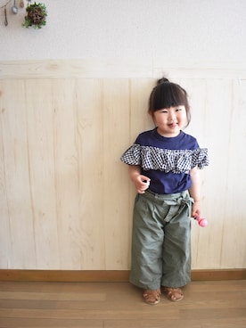「RUGGEDWORKS」｜𝕽̤͓inon＊゜さん（キッズ・90cm）の春コーディネート