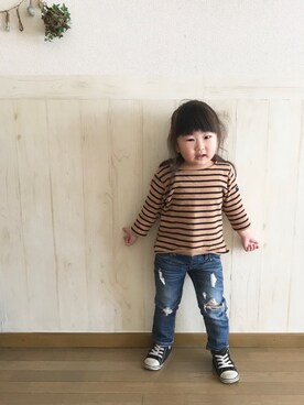 𝕽̤͓inon＊゜さん（キッズ・90cm）の秋コーディネート
