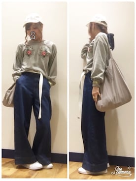 「Dosch（ドスチ）のアイテム（帽子）」を使った、SHIshaMOmo☆さん（レディース・158cm）の冬コーディネート