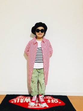 「ペイント」｜「アイテム（その他）」を使った、リトさん（キッズ・110cm）の冬コーディネート