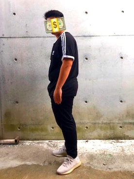 「アイテム（ジャージ）」を使った、林祐陞さん（メンズ・173cm・10代）の春コーディネート
