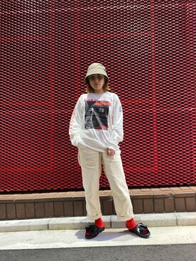 「BENCH（BENSAN）（ベンチ）のアイテム」を使った、Yukieさん（レディース・156cm）の夏コーディネート