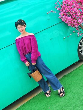 「Ungrid（アングリッド）のアイテム（その他トップス）」を使った、CAICAI的阿宝头さん（レディース・158cm）の冬コーディネート