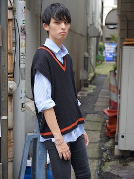 はやさん（メンズ・185cm）の夏コーディネート