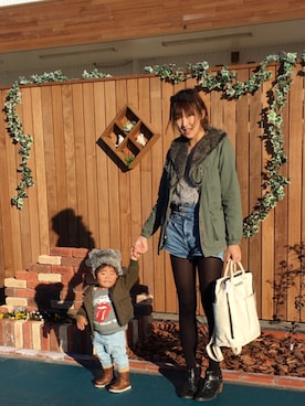 「LILY BROWN（リリーブラウン）のアイテム」を使った、hal_xoxoさん（キッズ・90cm）の冬コーディネート