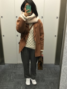 machicoさん（レディース・158cm）の冬コーディネート