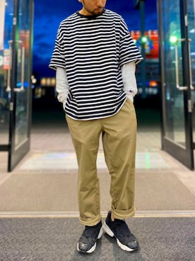 「RAG MACHINE（ラグマシーン）のアイテム」を使った、kjsaaanさん（メンズ・170cm）の夏コーディネート