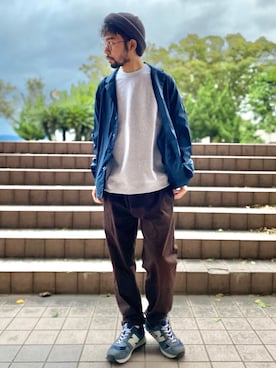 「Right-on（ライトオン）のアイテム（テーラードジャケット）」を使った、kjsaaanさん（メンズ・170cm）の秋コーディネート
