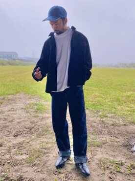 「Right-on（ライトオン）のアイテム（Tシャツ/カットソー）」を使った、kjsaaanさん（メンズ・170cm）の秋コーディネート