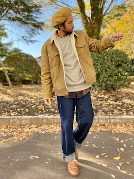 「アイテム（シャツ/ブラウス）」を使った、kjsaaanさん（メンズ・170cm）の秋コーディネート