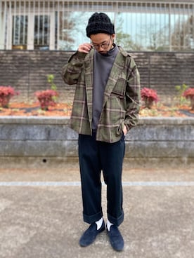 「Right-on（ライトオン）のアイテム（Tシャツ/カットソー）」を使った、kjsaaanさん（メンズ・170cm）の冬コーディネート