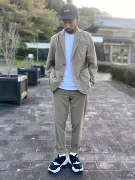 「Levi's（リーバイス）のアイテム（帽子）」を使った、kjsaaanさん（メンズ・170cm）の春コーディネート