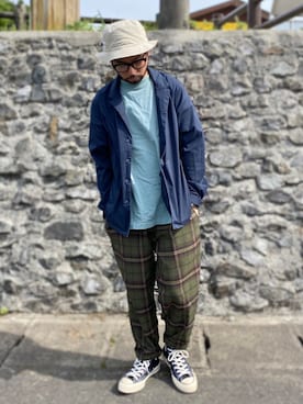 「BACKNUMBER」｜「アイテム（帽子）」を使った、kjsaaanさん（メンズ・170cm）の春コーディネート