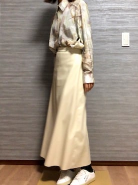 「haushca（ハウシュカ）のアイテム（トップス）」を使った、iro*さん（レディース・160cm）の春コーディネート