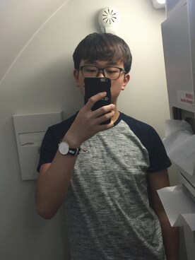 「Champion（チャンピオン）のアイテム（その他）」を使った、黃家駿_AdrianWongさん（メンズ・185cm）の夏コーディネート