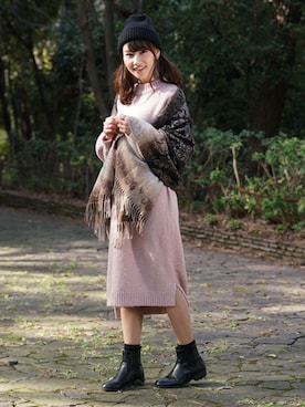 牧野綾花(まっきー)さん(レディース・166cm)の春コーディネート