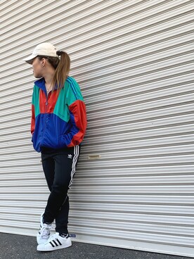ソックス 靴下を使った ジャージパンツ のレディース人気ファッションコーディネート Wear