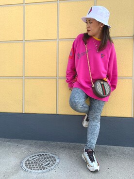 Nike ナイキ のスウェット ピンク系 を使った人気ファッションコーディネート Wear