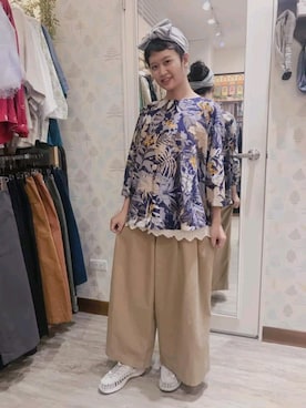 「CALINER（カリネ）のアイテム」を使った、I lun🇹🇼さん（レディース・161cm）の秋コーディネート