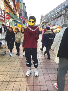 「NERDY（ノルディ）のアイテム（トップス）」を使った、KkKさん（メンズ・182cm）の冬コーディネート