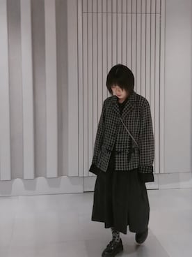 「BLACK COMME des GARÇONS」｜「アイテム（ジャケット/アウター）」を使った、YYYYUNKIさん（レディース・150cm）の冬コーディネート