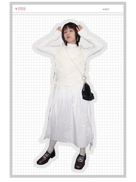 「Yohji Yamamoto（ヨウジヤマモト）のアイテム（ベスト）」を使った、YYYYUNKIさん（レディース・150cm）の冬コーディネート