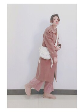 「スプリングSENSEOFPLACE」｜「アイテム（ダウンジャケット/コート）」を使った、yukoさん（レディース・167cm）の春コーディネート