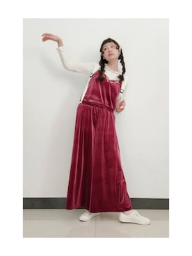 「WC（ダブル シー）のアイテム（キャミソール）」を使った、yukoさん（レディース・167cm）の冬コーディネート