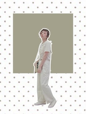 「ニットキャミソール」｜「アイテム（その他）」を使った、yukoさん（レディース・167cm）の夏コーディネート